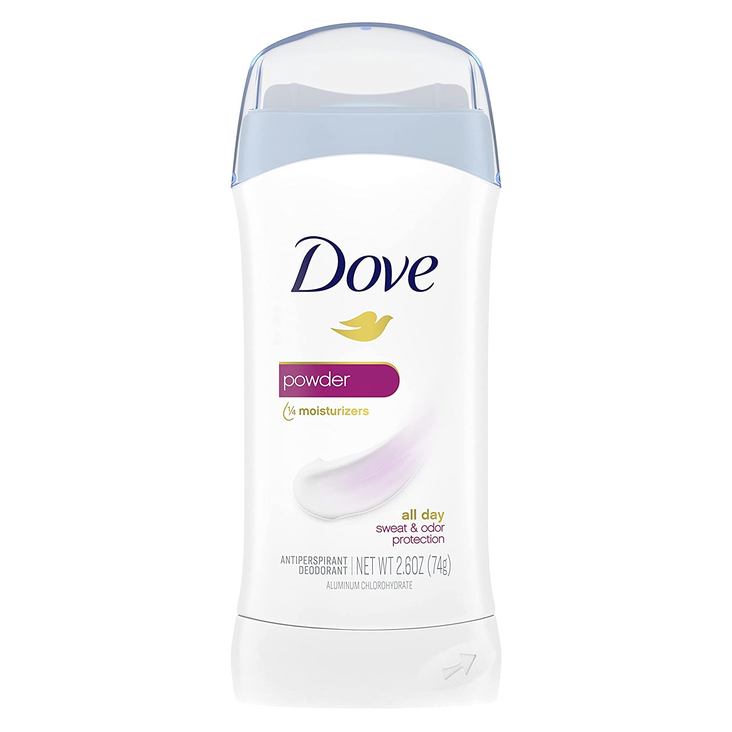 230816033218440_1 Dove Invisible Solid Antiperspirant Deodorant Stick for Women, Powder, For All Day Underarm Sweat & Odor Protection 2.6 oz - Image 1